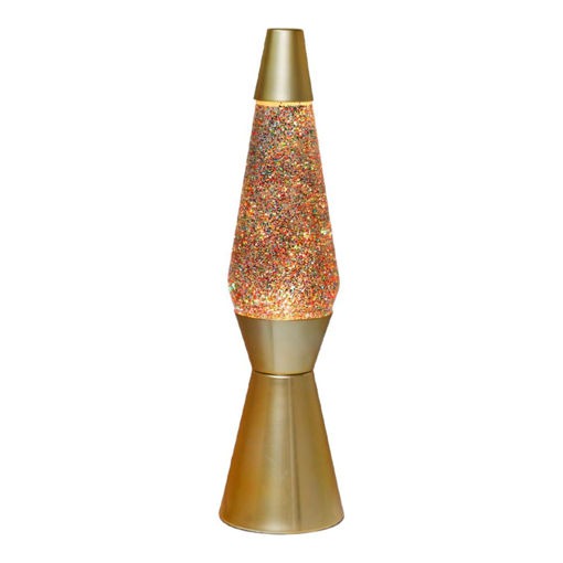Picture of LAVA LAMP 40 CM GOLDEN GLITTER